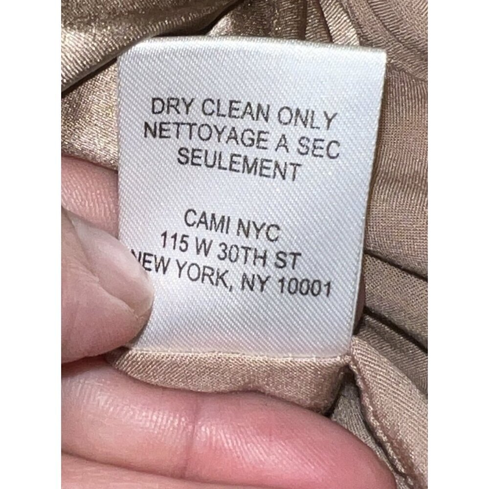 CAMI N.Y.C. 100% Silk Sleeveless Bustier Cropped Tank Top Sz M - Picture 10 of 10